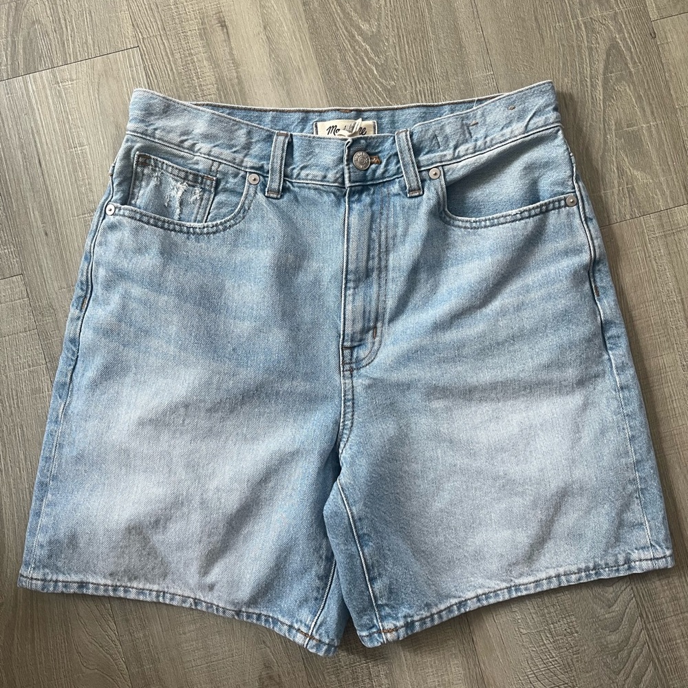 MADEWELL Light Blue Jean Shorts
